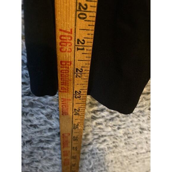 Talbots Women’s 12 Blazer Stretch Jacket Solid Black Button Down Long Sleeve - Picture 6 of 10